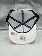 Load image into Gallery viewer, Iowa Hawkeyes NCAA 47 Brand White Script Rope Hitch Mesh Adjustable Snapback Hat displayed on a table, perfect for game day or tailgate parties.
