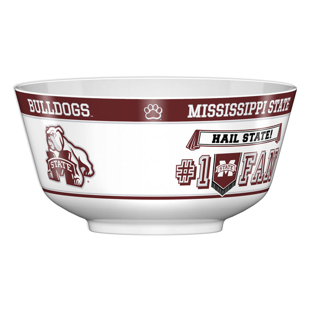 Mississippi State Bulldogs NCAA 2 Gallon Plastic Party Bowl All JV CO - Casey's Sports Store