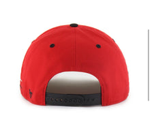 Load image into Gallery viewer, Cleveland Guardians MLB '47 Brand Red TT Diamond Hitch Adjustable Snapback Hat
