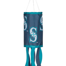 Load image into Gallery viewer, Seattle Mariners Windsock - Seattle Mariners MLB 40" x 6" Windsock Flag Team Sports America, outdoor display
