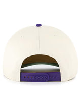 Load image into Gallery viewer, Model wearing the Arizona Diamondbacks MLB '47 Natural Two Tone Hitch Adjustable Snapback Hat, demonstrating a stylish fit for Arizona Diamondbacks hat enthusiasts.
