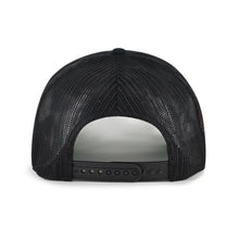Load image into Gallery viewer, Baltimore Orioles MLB '47 Throwback Black Hitch Rope Adjustable Snapback Hat styled on a model, illustrating the fashionable fit and nostalgia for Baltimore Orioles hats.
