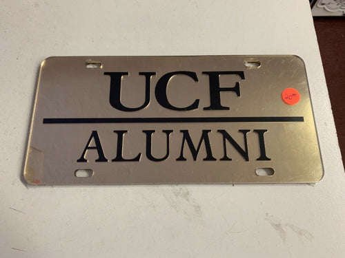 UCF Knights NCAA Gold Mirrored Laser Cut License Plate Craftique - Casey's Sports Store