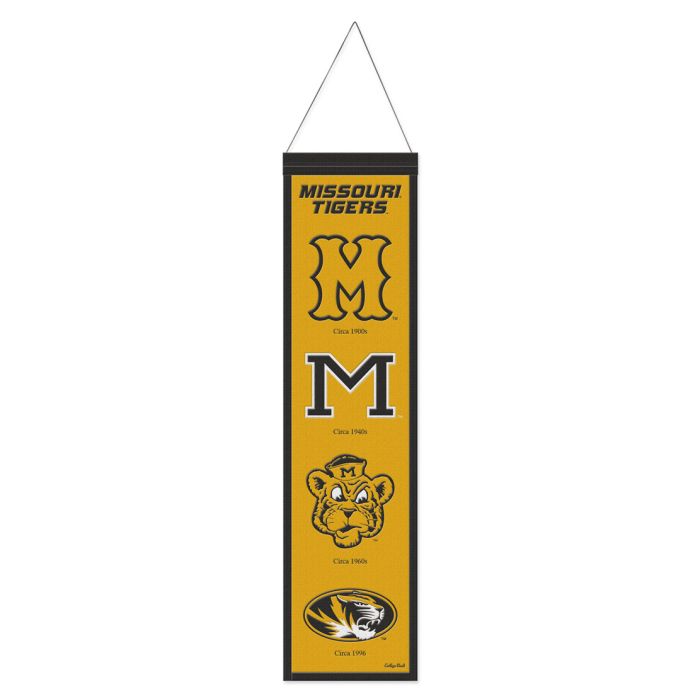 Missouri Tigers NCAA Heritage Banner Embroidered Wool 8