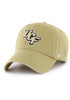 UCF Golden Knights NCAA '47 Brand Gold Clean Up Adjustable Strapback Hat featuring an adjustable strap, perfect for fans of the UCF Golden Knights hat.