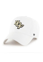 Load image into Gallery viewer, UCF Golden Knights NCAA '47 Brand White Clean Up Adjustable Strapback Hat - Stylish and Comfortable UCF Golden Knights hat for fans.
