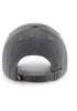 Close-up of UCF Golden Knights NCAA '47 Brand Gray Clean Up Adjustable Strapback Hat highlighting the adjustable strap and team logo, ideal for UCF Golden Knights hat enthusiasts.