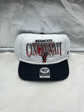 Load image into Gallery viewer, Cincinnati Bearcats NCAA &#39;47 Brand White Two Tone Hitch Adjustable Snapback Hat, perfect for fans showcasing team pride with a stylish design and comfortable fit.

