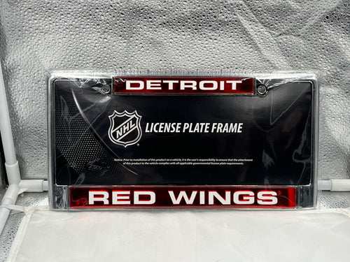 Detroit Red Wings NHL Laser Cut License Plate Frame RICO - Casey's Sports Store