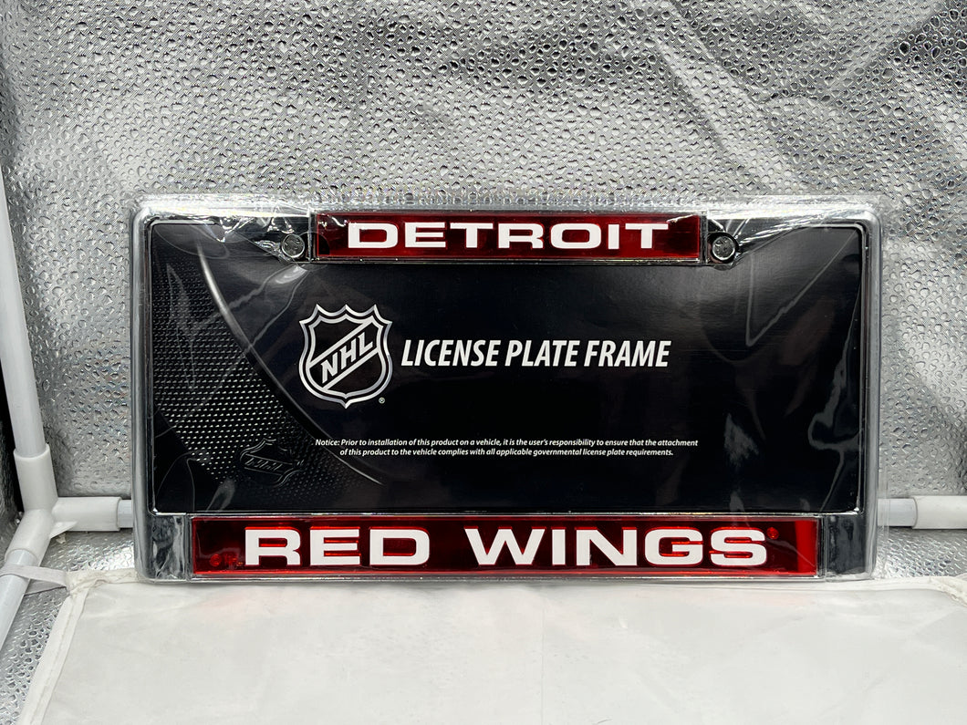 Detroit Red Wings NHL Laser Cut License Plate Frame RICO - Casey's Sports Store