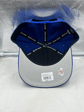 Load image into Gallery viewer, Florida Gators NCAA &#39;47 Throwback Blue Roscoe Hitch Adjustable Snapback Hat featuring vibrant blue color and iconic Gators logo.
