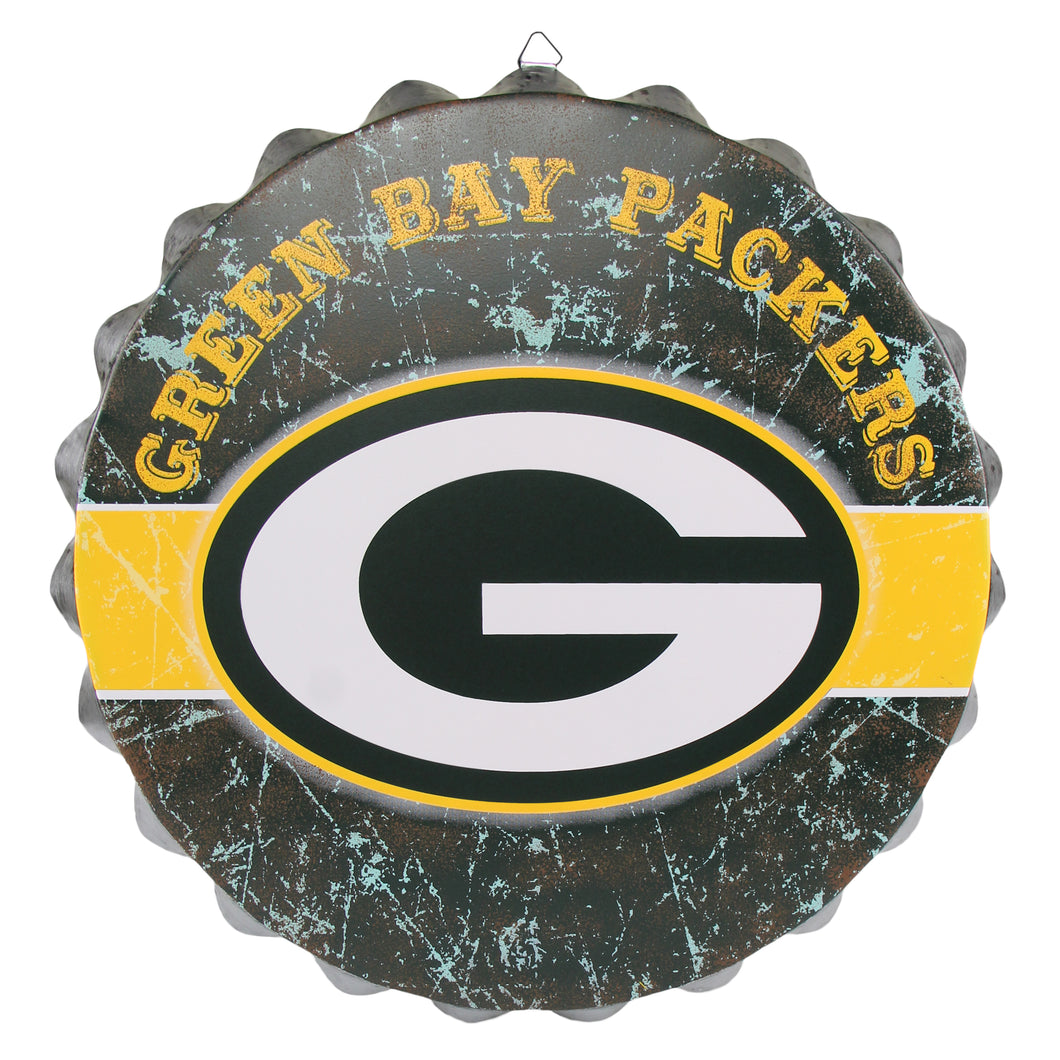 Green Bay Packers NFL Wall Bottle Cap Sign 12