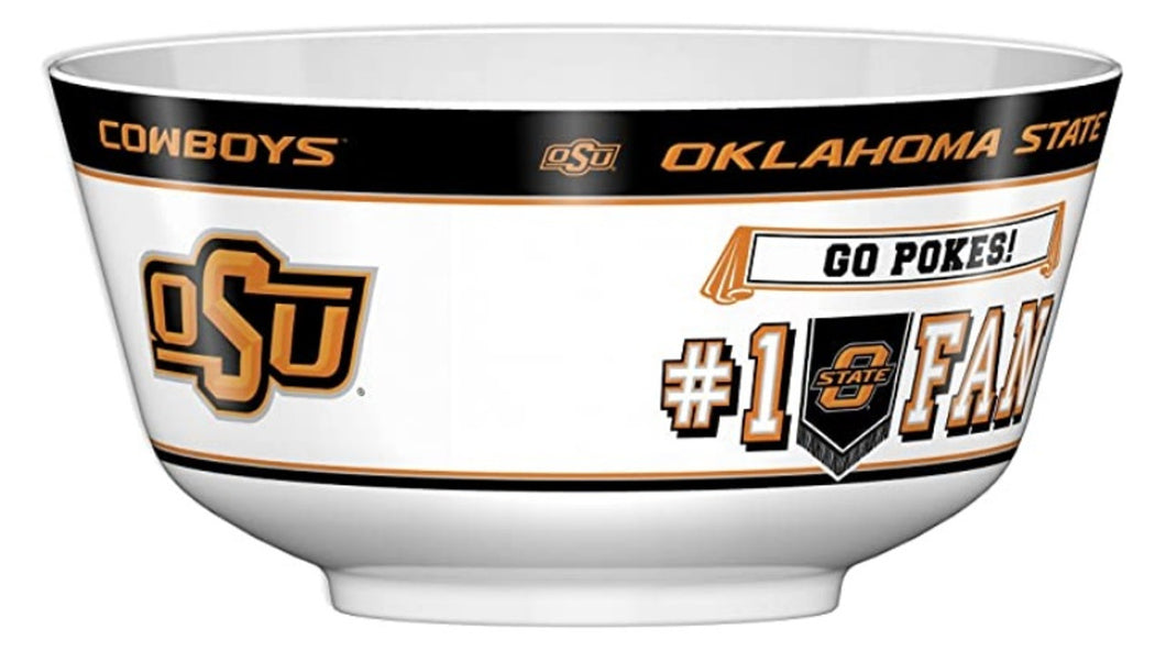 Oklahoma State Cowboys NCAA 2 Gallon Plastic Party Bowl All JV CO - Casey's Sports Store