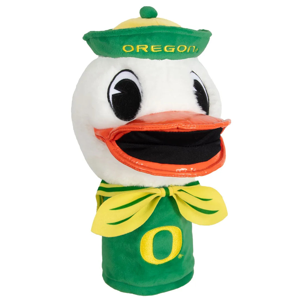 Oregon Ducks NCAA Team Mascot Golf Driver Head Cover Wincraft showcasing vibrant design and mascot in a stylish and protective accessory for golf enthusiasts.