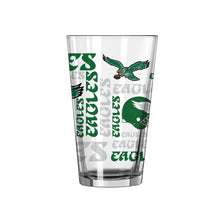 Load image into Gallery viewer, Philadelphia Eagles Throwback NFL Pack of 2 16oz Spirit Pint Glass featuring the iconic team logo, perfect for showing team pride while enjoying beverages. Ideal Philadelphia Eagles glass for game day or casual use.

