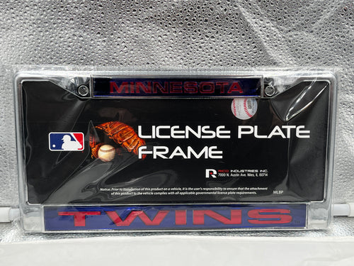 Minnesota Twins MLB Laser Cut License Plate Frame RICO - Casey's Sports Store