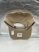 Load image into Gallery viewer, Profile view of the Seattle Kraken NHL &#39;47 Brand Khaki Clean Up Adjustable Hat demonstrating its relaxed fit.
