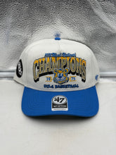 Load image into Gallery viewer, UCLA Bruins NCAA '47 Brand Champs Off White TT Hitch Adjustable Snapback Hat shown from the front, featuring the iconic Bruins logo, ideal for fans of the UCLA Bruins hat.
