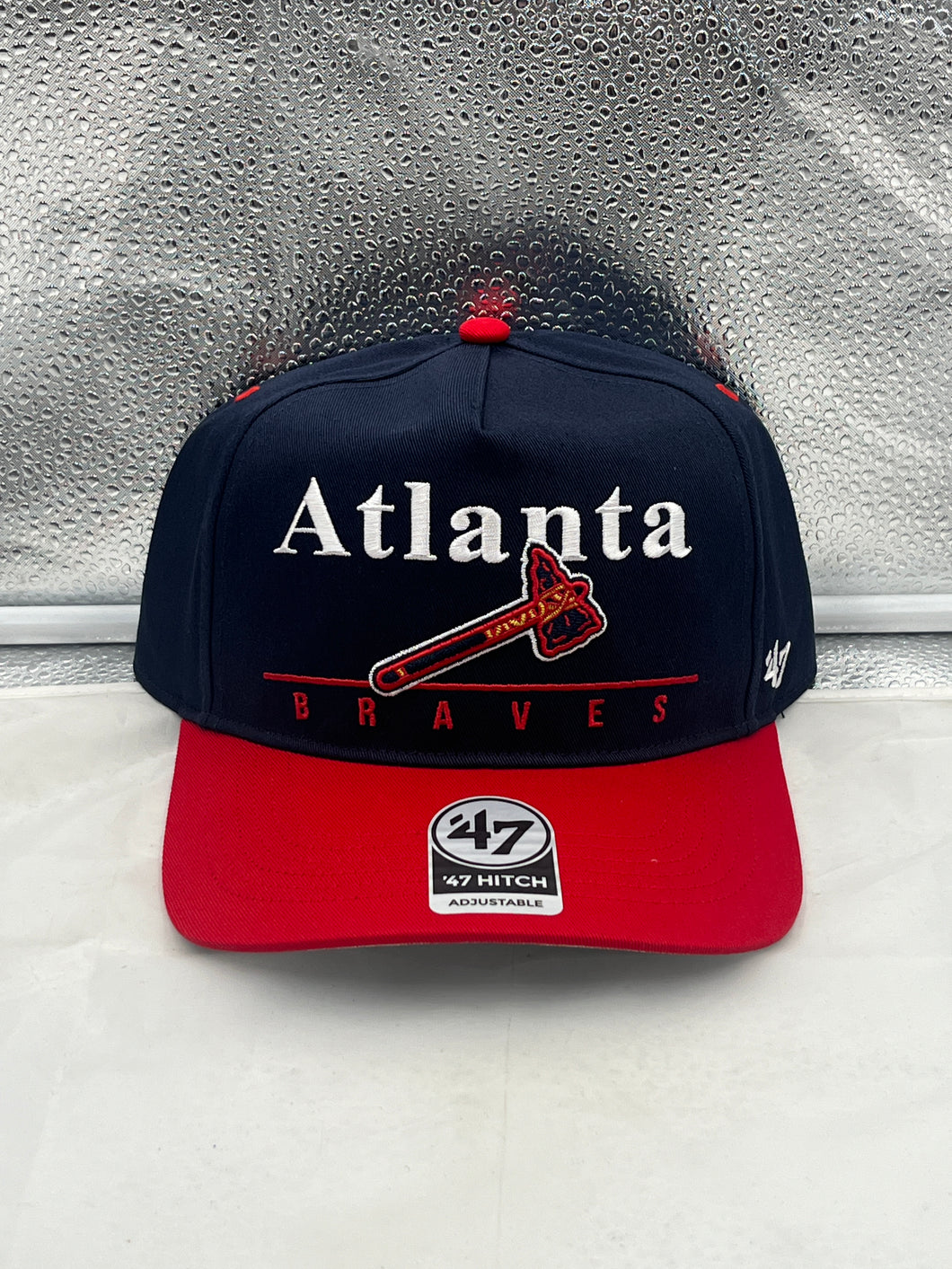 Atlanta Braves MLB '47 Brand Blue Two Tone Hitch Adjustable Snapback Hat