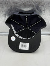 Load image into Gallery viewer, Seattle Mariners MLB &#39;47 Brand Navy Script Hitch Rope Adjustable Snapback Hat styled with casual outfit, showcasing its versatile look as a trendy Seattle Mariners hat.
