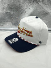 Load image into Gallery viewer, Cleveland Guardians MLB &#39;47 Brand White USA Script Rope Hitch Adjustable Hat
