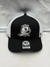Load image into Gallery viewer, Oregon Ducks NCAA '47 Brand Black Mesh Trucker Snapback Adjustable Hat
