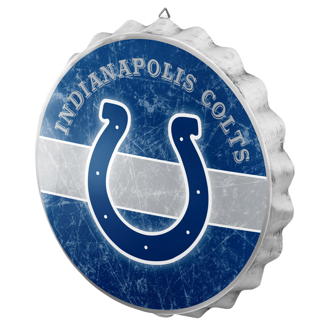 Indianapolis Colts NFL Wall Bottle Cap Sign 12