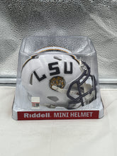 Load image into Gallery viewer, LSU Tigers NCAA Riddell Speed White Alternate Mini Helmet
