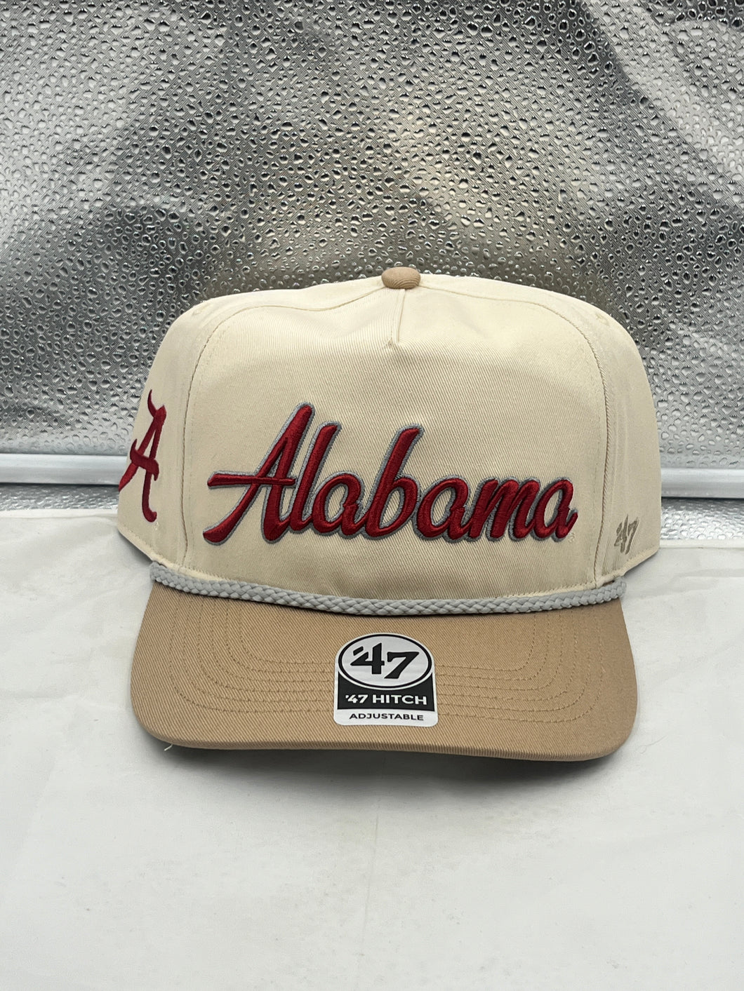 Alabama Crimson Tide NCAA 47 Brand Natural Script Hitch Adjustable Snapback Hat