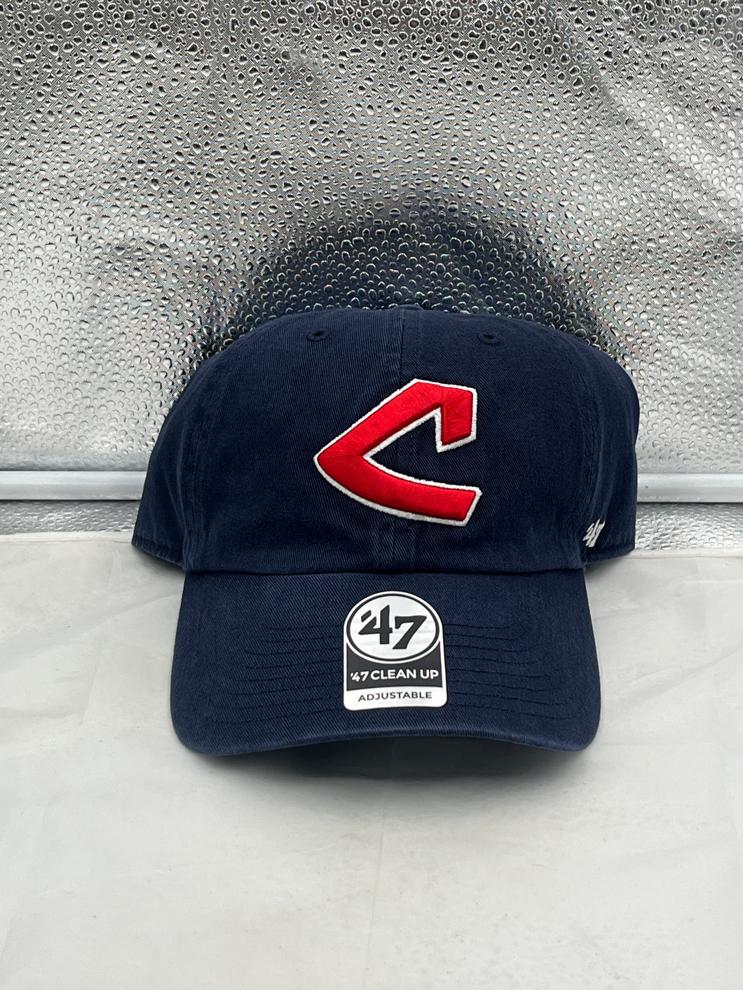 Cleveland Guardians MLB '47 Brand Throwback Navy Clean Up Adjustable Hat