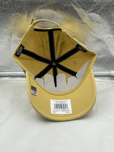 Load image into Gallery viewer, Stylish display of the Vanderbilt Commodores NCAA &#39;47 Brand Gold Clean Up Adjustable Strapback Hat against a neutral backdrop, emphasizing quality craftsmanship.
