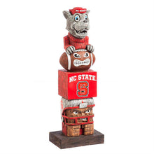 Load image into Gallery viewer, NC State Wolfpack NCAA Vintage Mascot Tiki, a 16-inch tiki sculpture showcasing team pride and unique fan gear from Evergreen Enterprises, perfect for indoor and outdoor decor.
