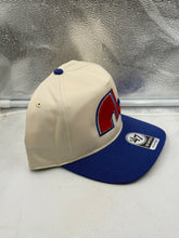 Load image into Gallery viewer, Showing the back adjustable strap of the Quebec Nordiques NHL '47 Throwback Natural TT Hitch Adjustable Snapback Hat, perfect for any fan's head size.
