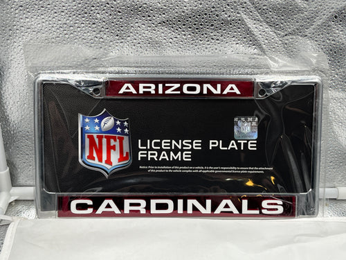 Arizona Cardinals NFL Laser Cut License Plate Frame RICO - Casey's Sports Store