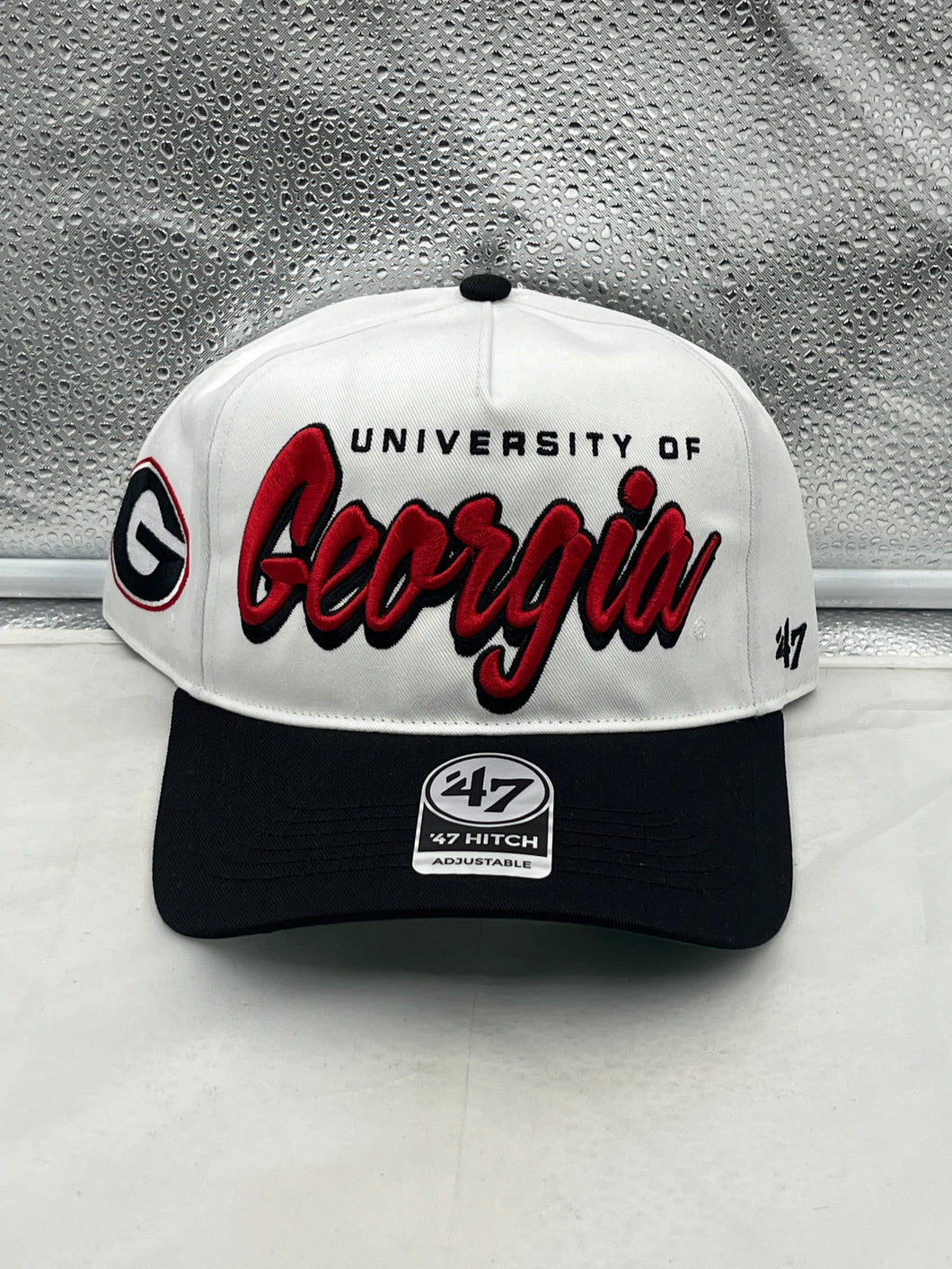 Georgia Bulldogs NCAA '47 Brand White TT Script Hitch Adjustable Snapback Hat