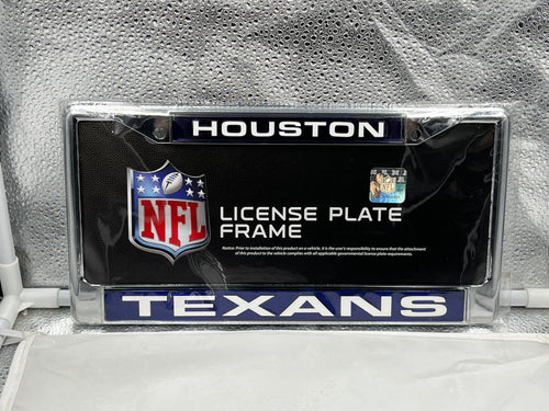 Houston Texans NFL Laser Cut License Plate Frame RICO - Casey's Sports Store