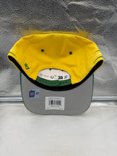 Load image into Gallery viewer, Side angle of the Oregon Ducks NCAA '47 Brand Yellow Diamond Hitch Snapback Adjustable Hat, featuring an adjustable snapback closure and comfortable fit.
