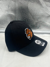 Load image into Gallery viewer, Oregon State Beavers NCAA &#39;47 Brand Throwback Black MVP Adjustable Hat showcasing adjustable strap and iconic logo for comfortable fit and classic style.
