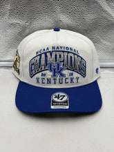 Load image into Gallery viewer, Kentucky Wildcats NCAA '47 Champs Off White TT Hitch Adjustable Snapback Hat showcasing bold Kentucky Wildcats logo.
