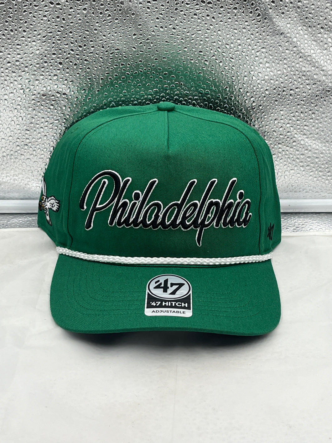 Philadelphia Eagles NFL '47 Throwback Green Script Hitch Snapback Adjustable Hat