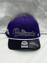 Load image into Gallery viewer, Baltimore Ravens NFL &#39;47 Brand Purple Script MVP DV Adjustable Snapback Hat - Casey&#39;s Sports Store
