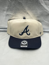 Load image into Gallery viewer, Atlanta Braves MLB &#39;47 Brand Natural TT Hitch Adjustable Snapback Hat
