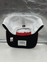 Load image into Gallery viewer, Breathable fabric of the Ole Miss Rebels NCAA '47 Brand White Script Hitch Rope Adjustable Snapback Hat ideal for hot weather.
