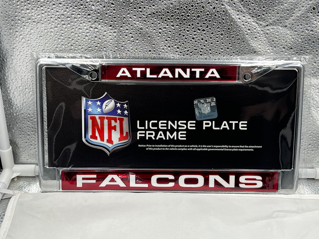 Atlanta Falcons NFL Laser Cut License Plate Frame RICO - Casey's Sports Store