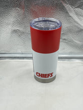 Load image into Gallery viewer, Kansas City Chiefs NFL 20oz Tumbler Cup Mug from Logo Brands featuring a vacuum insulated design, ideal for keeping drinks hot or cold.

