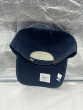 Load image into Gallery viewer, California Golden Bears NCAA &#39;47 Brand Blue Clean Up Adjustable Strapback Hat displayed on a hanger, emphasizing its stylish design and adjustable strap.
