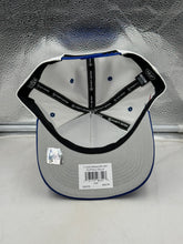 Load image into Gallery viewer, Back view of Buffalo Bills NFL '47 Brand White TT Diamond Hitch Snapback Adjustable Hat, demonstrating the adjustable strap for a personalized fit, essential for every Buffalo Bills hat enthusiast.
