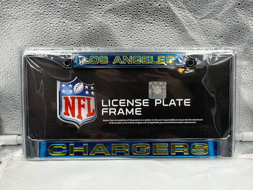 Los Angeles Chargers NFL Laser Cut License Plate Frame RICO - Casey's Sports Store