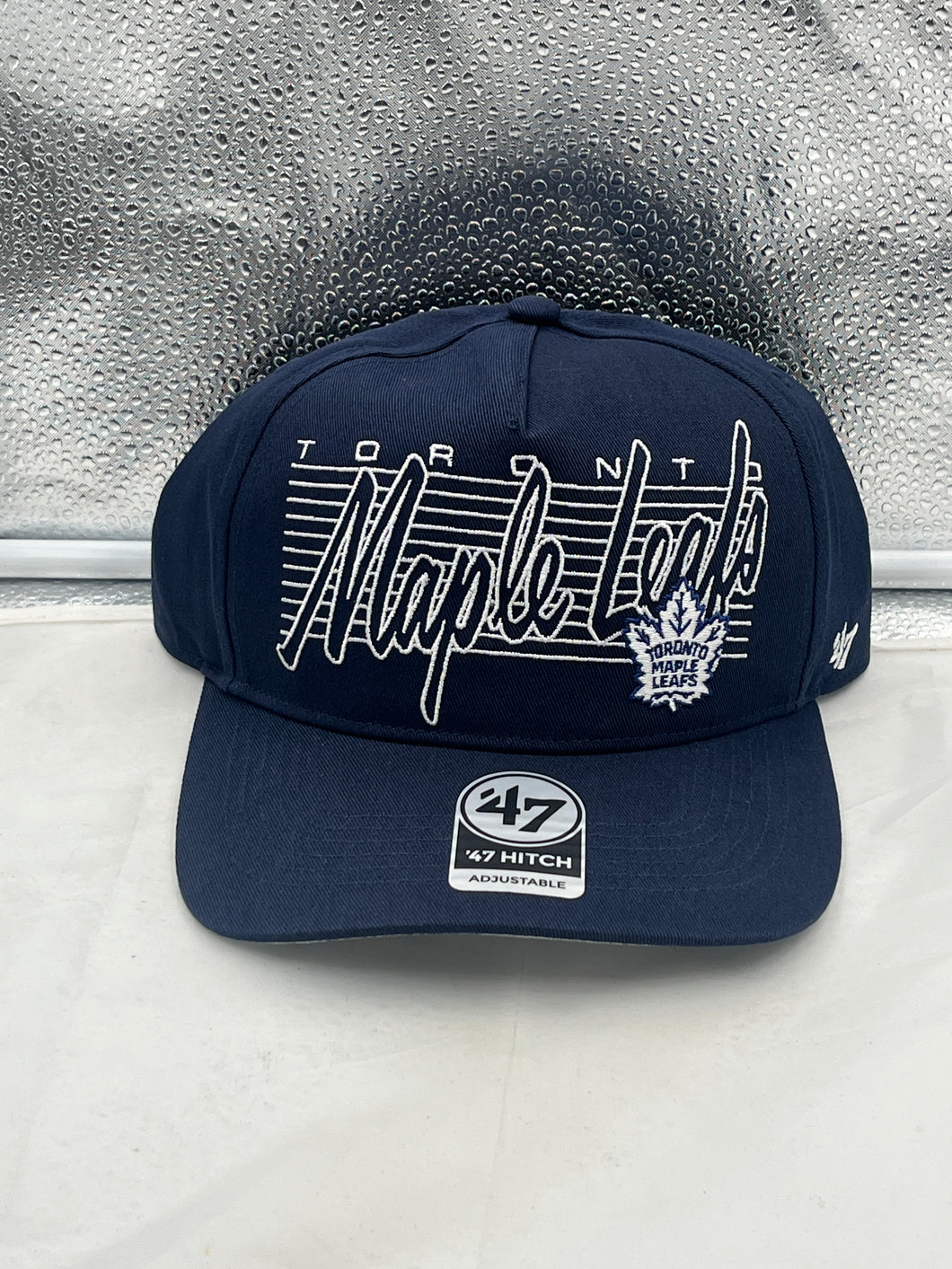 Toronto Maple Leafs NHL '47 Navy Script Hitch Rope Adjustable Snapback Hat