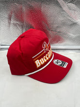 Load image into Gallery viewer, Tampa Bay Buccaneers NFL &#39;47 Throwback Red Hitch Rope Snapback Adjustable Hat featuring a vibrant red color and retro design, perfect for supporting your team.
